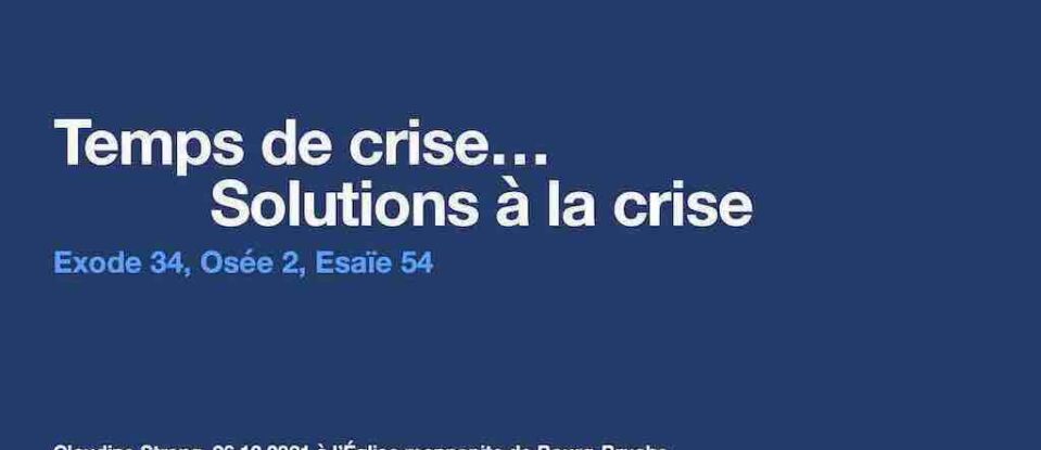 Temps de crise – solutions à la crise