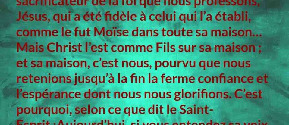 Nous sommes sa maison