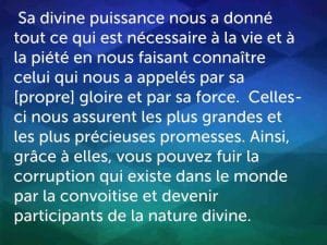 les promesses de Dieu
