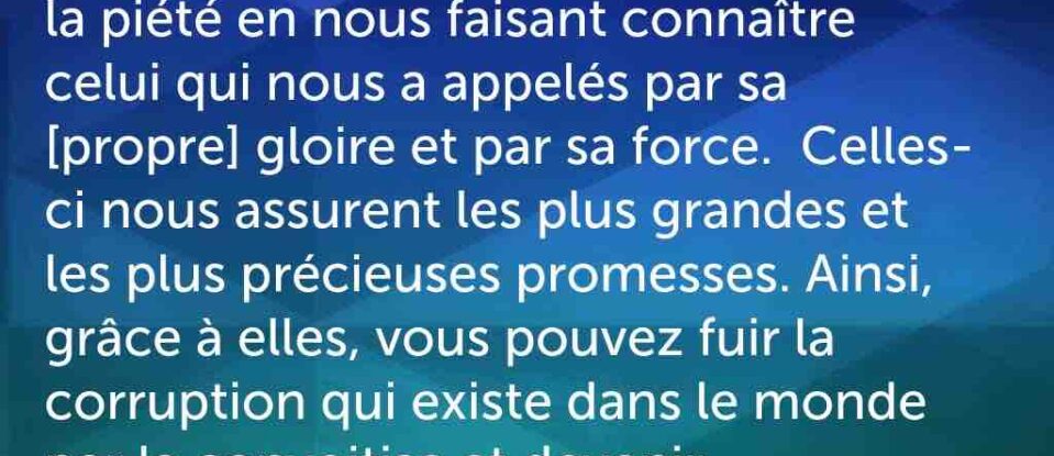 Les promesses de Dieu