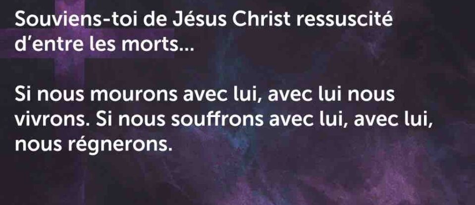 L’aide-mémoire : Jésus crucifié et ressuscité