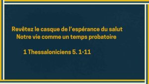 revêtez le casque de l'espérance du salut