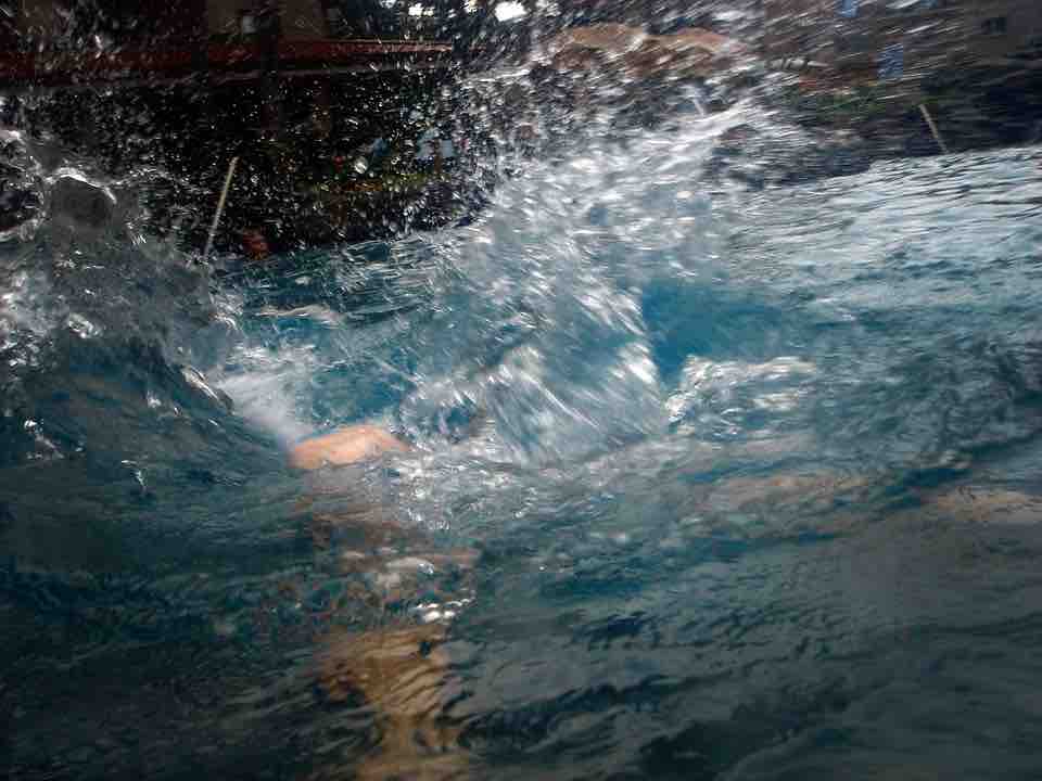 un roi qui saute à l'eau