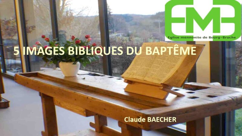 5 images bibliques du baptême