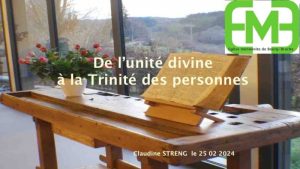 De l'unité divine à la Trinité des personnes