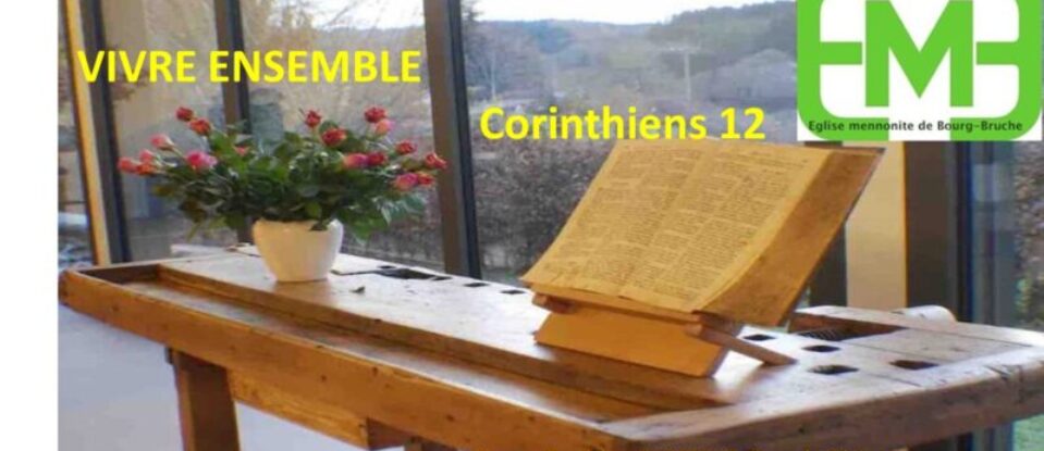 VIVRE ENSEMBLE 1 CORINTHIENS 12