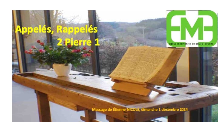 Bible sur un établi